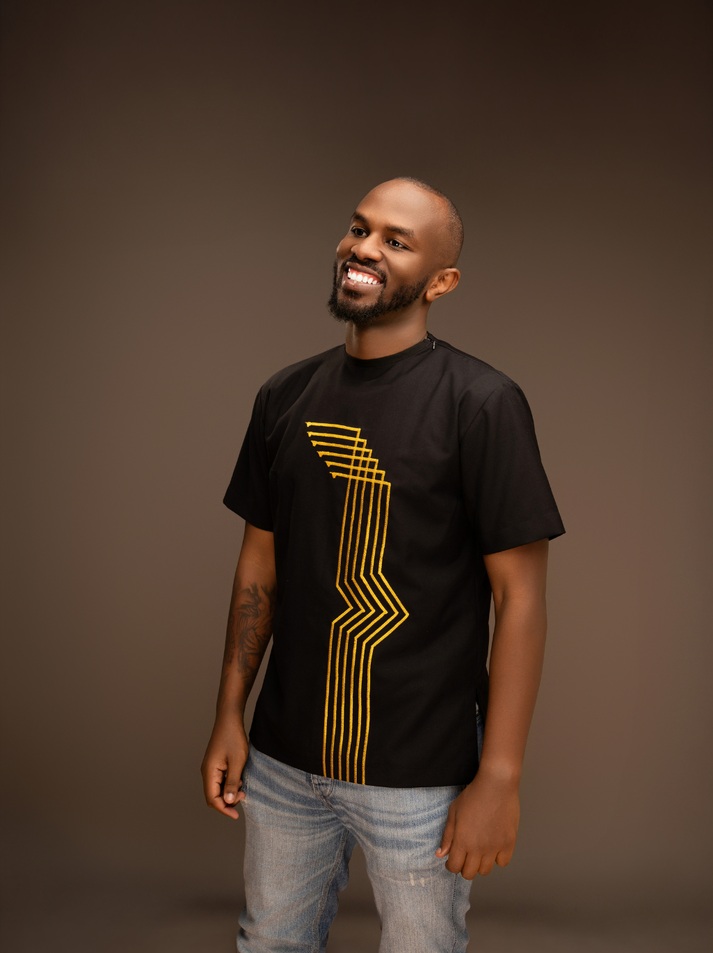Gold Embroidered Shirt